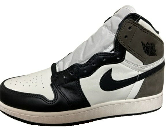 【NIKE AIR JORDAN 1 HIGH OG GS/ナイキ エアジョーダン1 ハイ オージー ジーエス/SAIL BLACK DARK MOCHA/セイルブラック ダークモカ/575441-105/スニーカー/シューズ/ボーイズサイズ/キッズサイズ/レディース/サイズ7Y (25cm) 】