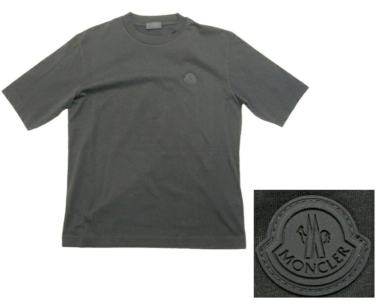 Other - 【MONCLER/モンクレール/SS T-SHIRT/ワッペンロゴTシャツ/4分袖から5分袖/半袖Tシャツ/TEE/クルーネック/レディース/2025SS/春夏/999/ブラック/BLACK/黒/サイズM/K1-093-8C00005-89A17】