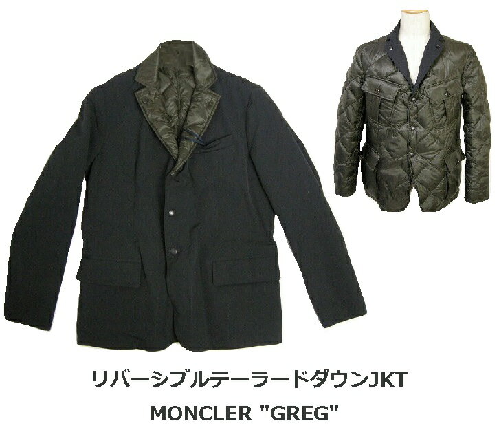 Rakuten - MONCLER/モンクレール/GREG/グレッグ/メンズ/2014-2015AW/秋冬/リバーシブルテーラードダウンジャケット/ライトダウンジャケット/ショートダウン/ミリタリーダウン/キルティングダウン/DOWN JKT/742/ダークネイビー/NAVY/カーキ/ビジネス/メンズサイズ2 (日本男性サイズM)