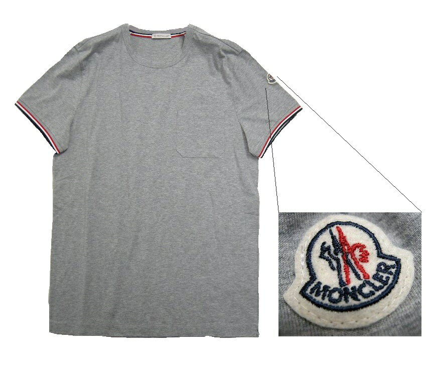 Rakuten - 【MONCLER/モンクレール/ポケットTシャツ/TEE/半袖/ポケT/メンズ/2019SS/春夏/984/グレー/サイズL】【80198-00-8390Y/POCKET T-SHIRT/カットソー/クルーネック】