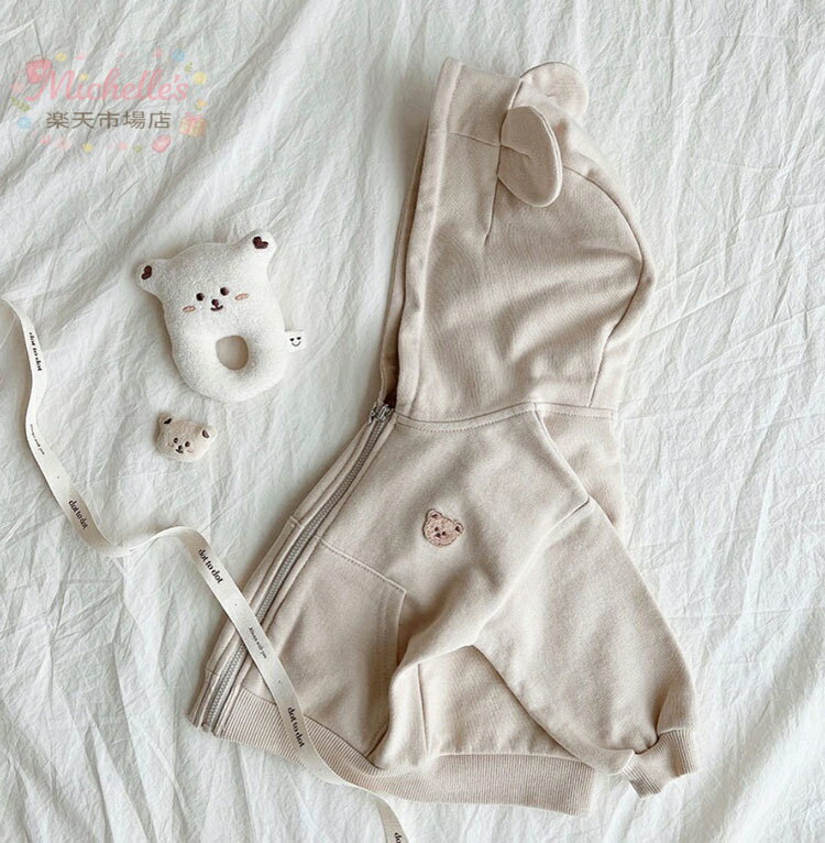 ベビー パーカー くま耳 ベビー服 子供服 耳付き ベビーパーカー くまさん 男の子 ...