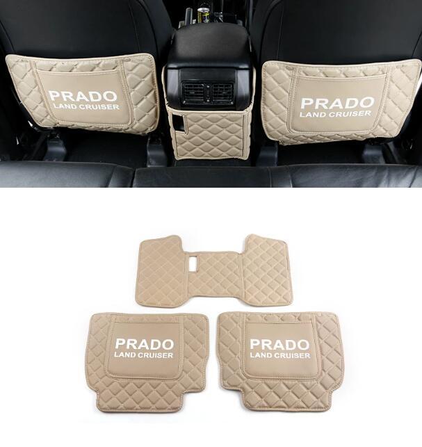 型式： トヨタ ランドクルーザー プラド 150系TRJ150/GRJ151/GDJ150/GDJ151 TX/TX ”Lパッケージ/TZ-G 全グレード対応 対応年式： 2010年9月~2020年 商品数量：3P 素材：合皮 マジックテープ＋バックル取付