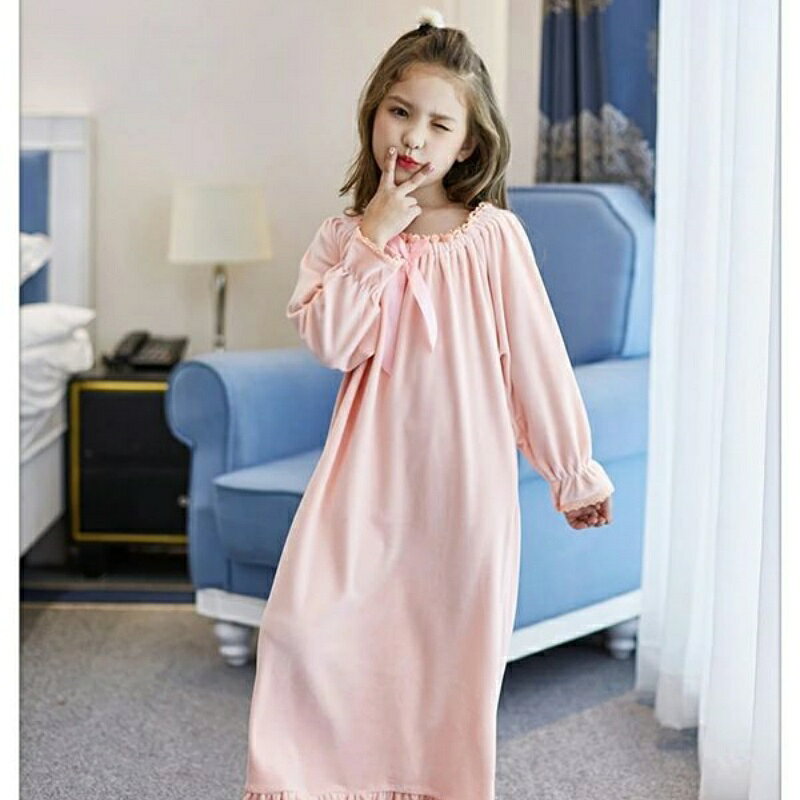 【楽天スーパーSALE】パジャマ キッズ 冬用 ガウン ロング ルームウェア レディー...