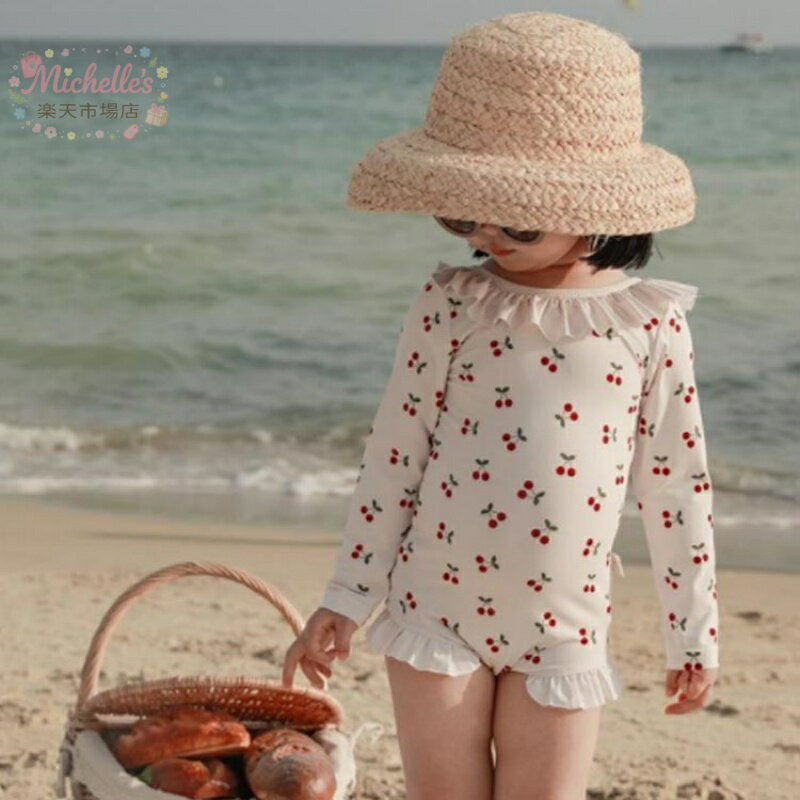 バックリボン 長袖 水着 ビーチ 幼児 水着 ワンピース ベビー水着 スイムウェア 子...