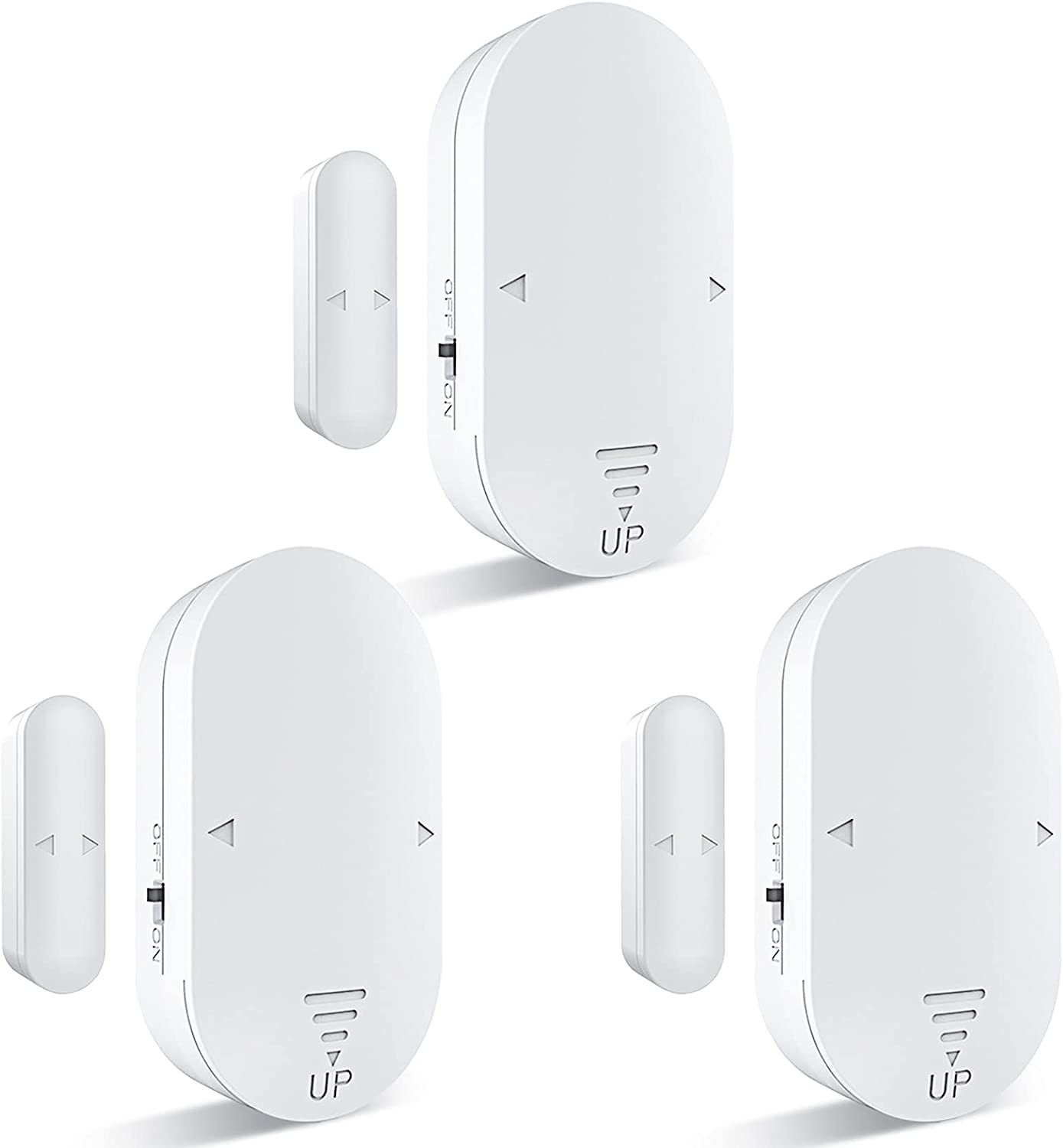 3個入り 防犯 ブザー 防犯アラーム 薄型 5つモード 開放検知 侵入防止 130dB大音量 取り付け簡単 両面テープ付き ドア 窓 玄関出入 事務所 冷蔵庫(3)