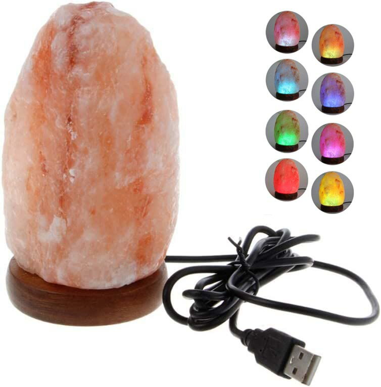 ヒマラヤ出産天然岩塩ランプ 白熱灯 塩灯 自然型 ソルトランプ マイナスイオン発生 空気浄化と癒しの灯..