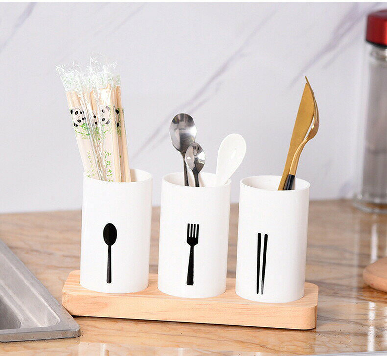 3個セット 箸立て カトラリースタンド 水切り 箸スタンド 箸立て 水切り スプーン フォーク ナイフ 北欧風 キッチン収納 食器収納 調理器具収納 スプーン収...