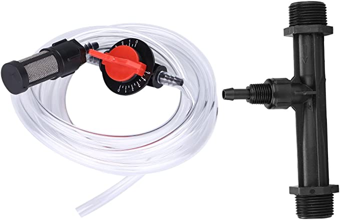 農業チューブ 灌漑ベンチュリ管セット ベンチュリー 肥料噴射 スイッチ＆フィルター付き 灌漑用チュー ...