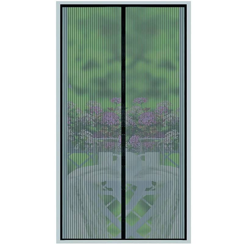(90210)(100210)網戸 玄関 ドア用 マグネット 開閉式 出入り楽々 ペットドア 自動で閉まる 蚊帳 虫よけ..