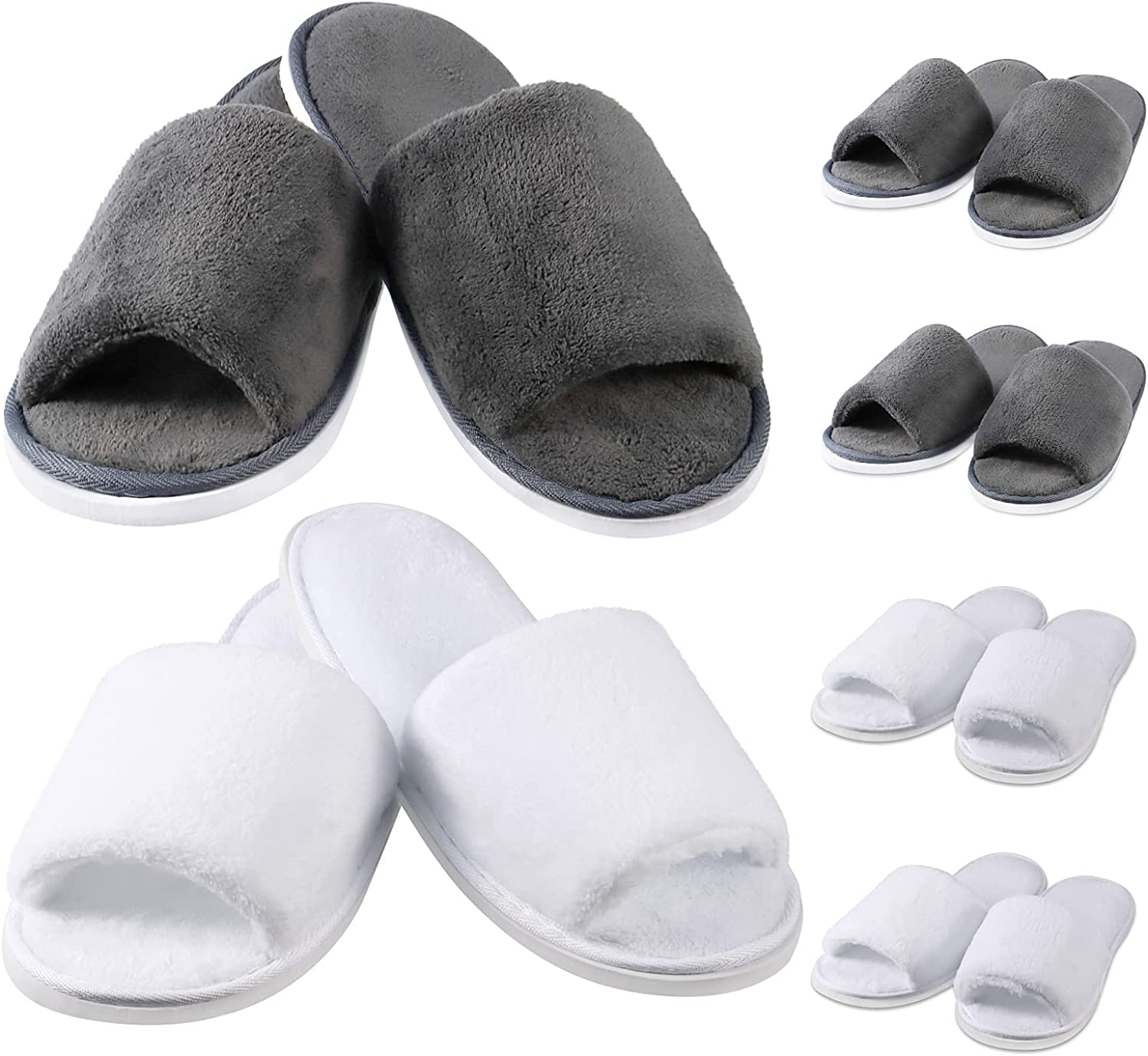 スリッパ 使い捨て スリッパ×3足 ふわふわ 肌触りがよく蒸れない 衛生的に使い捨て フリーサイズ 個包装 来客用 ホテル仕様 高級 3足入 室内 来客 3足セット メンズ レディース ユニセックス アパート/ホテル 滑り止め(3)