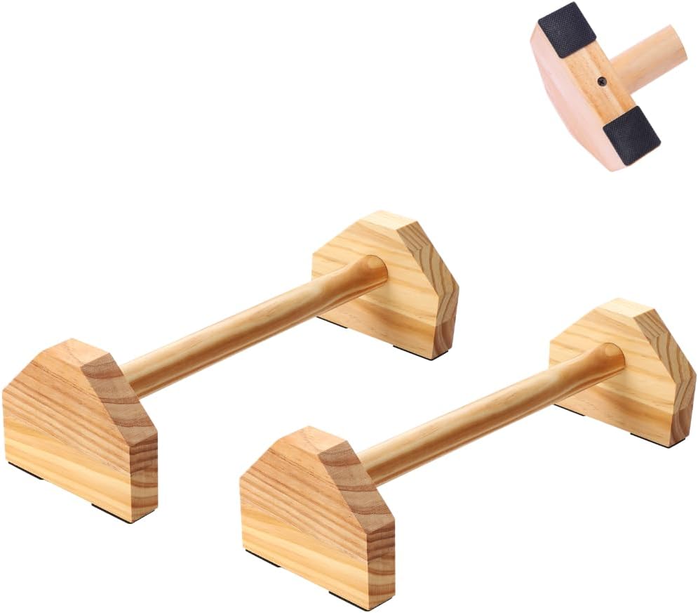 木製 プッシュアップバー 40 2個 耐荷重 500 腕立て伏せ 逆立ち 大型 太め 滑らない 安定性 頑丈 筋トレ