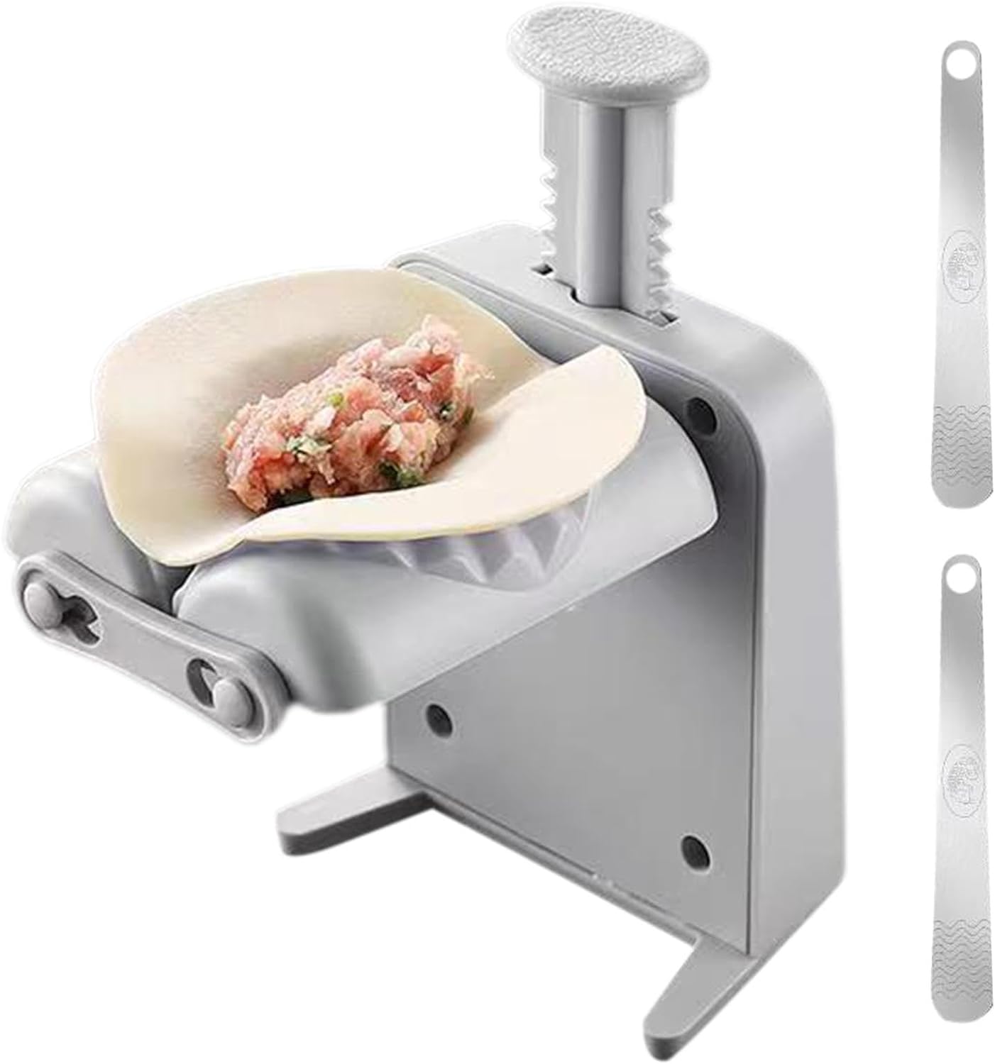 餃子製造機,手動パスタメーカー シングルヘッド - フードサービス厨房用品 エンパナーダ用 餃子包み ワ..