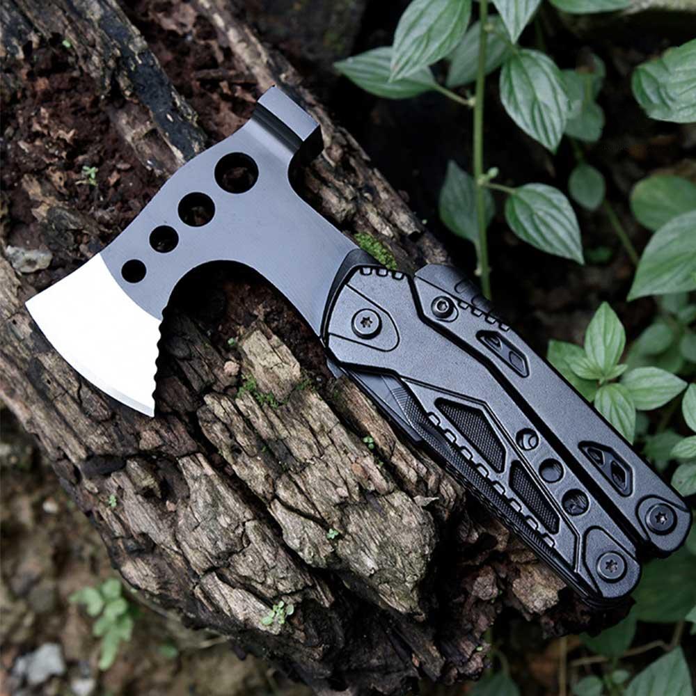 マルチツール 多機能ハンマー アウトドア工具 キャンプ用 登山用 ハイキング用 車緊急脱出用ハンマー ..