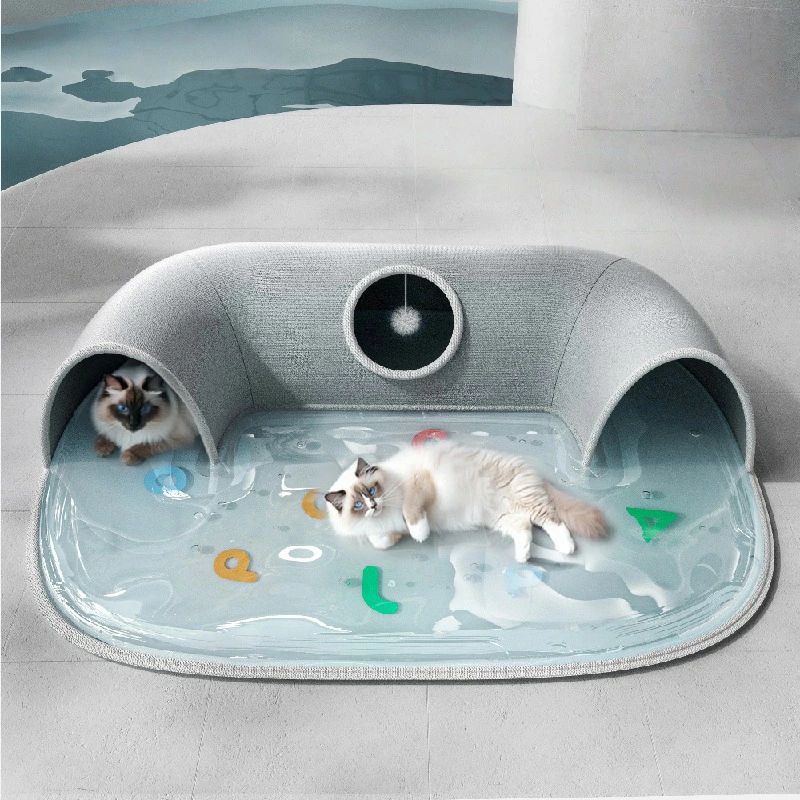 【夏限定クール】猫用冷却ジェルマット ひんやり水床ペットベッド 保冷?断熱 猫の暑さ対策 通気性抜群 ..