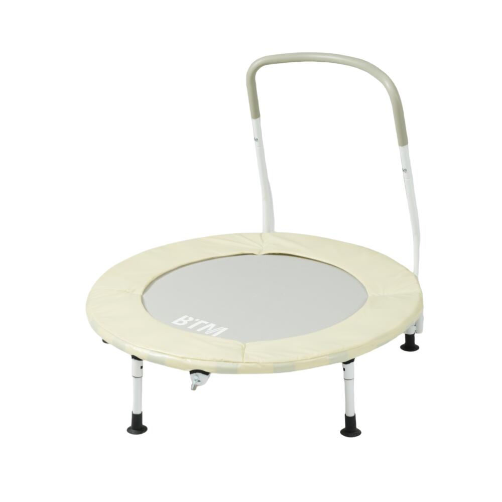 2025年新作 トランポリン BTM 補助手すり付き カバー 手すり取り外し可能 ベージュ?耐荷重50kg 91*78cm..