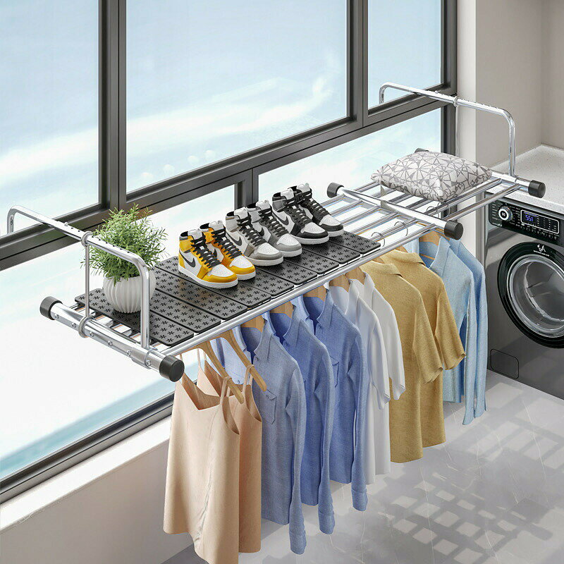 物干し 屋外 ベランダ 窓枠 壁掛け 洗濯ハンガー 洗濯物干し バスタオルハンガー 物干しハンガー 物干..