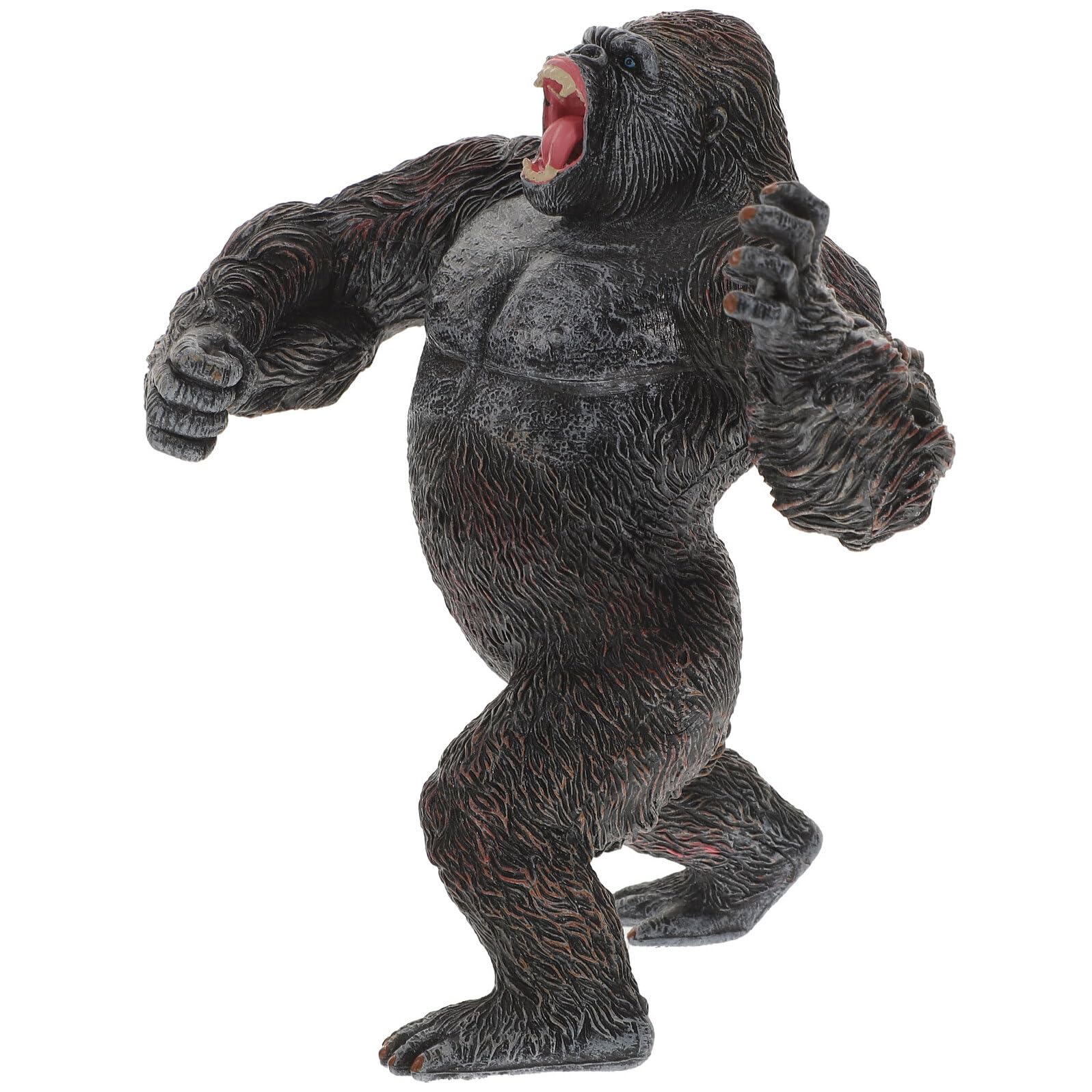 シミュレーションチンパンジー模型 プラスチック製野生動物フィギュア リアルな動物像 インテリア飾り の認知力促進用