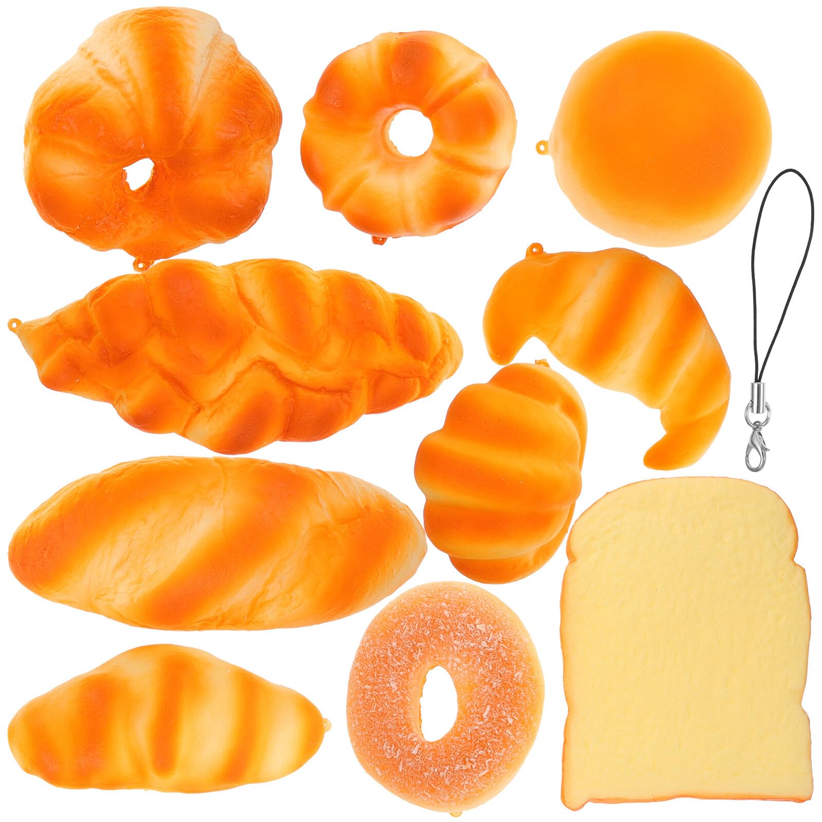 10個 仿真パン 素材ソフトタッチ ブレッドディスプ ロップ 店舗装飾 撮影用モデル リアル感あるデスク..