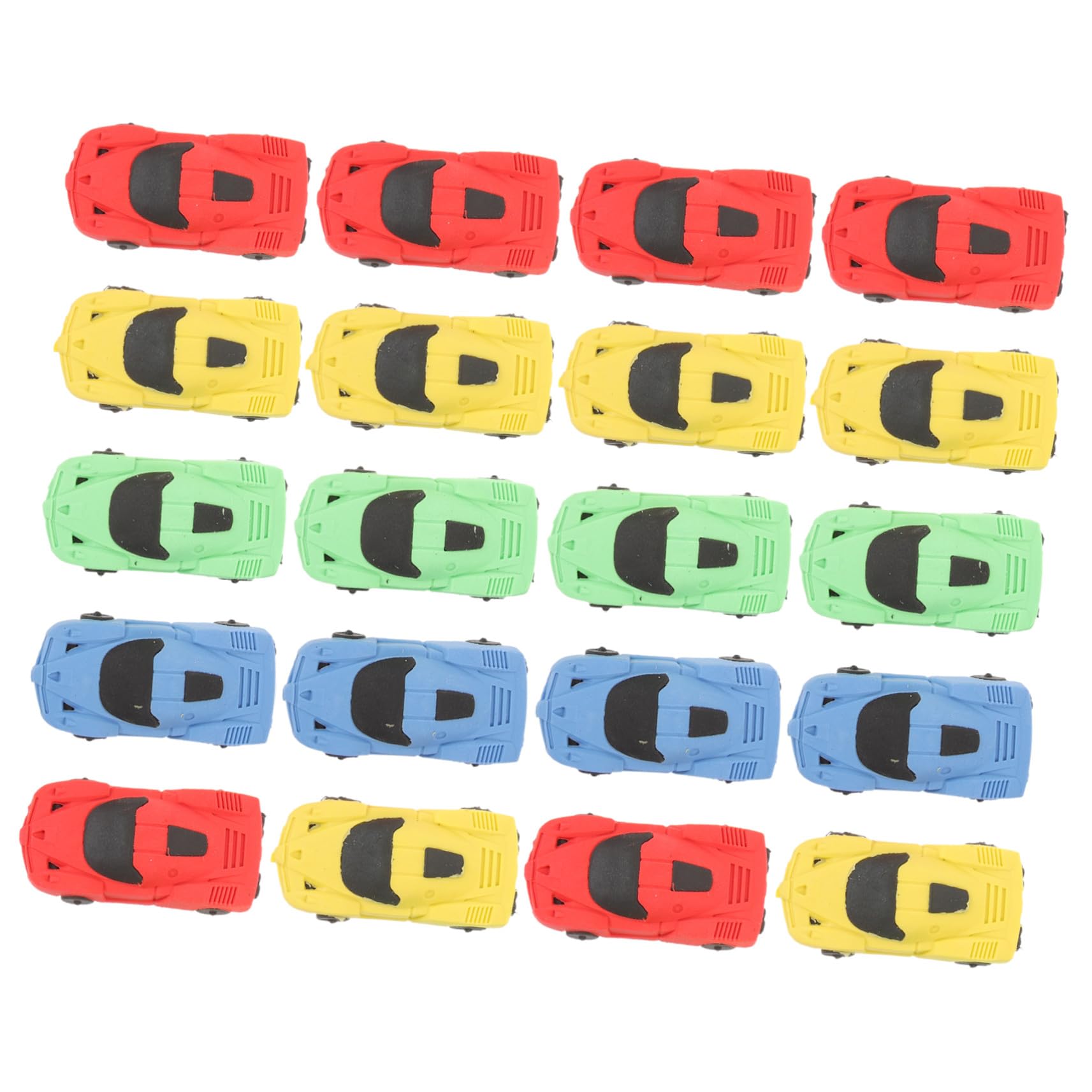 20個 かわいいレーシングカー消しゴム 学生文具用 ノベルティ消しゴム 向け環境に優しい