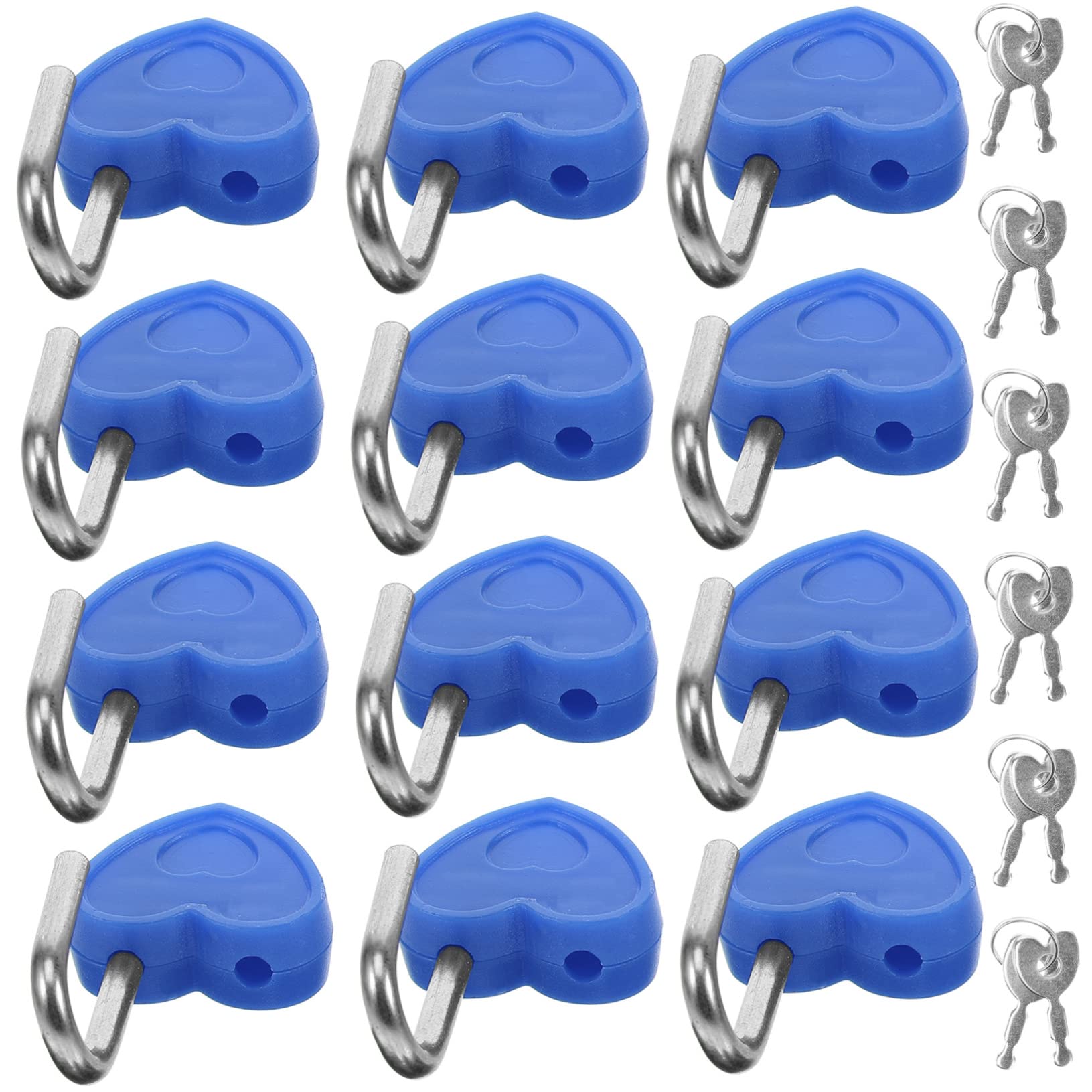 24個 セット ダイアリーロック 貯金箱ロック 日記帳南京錠 バックパックのロック キッズキー バレンタ..