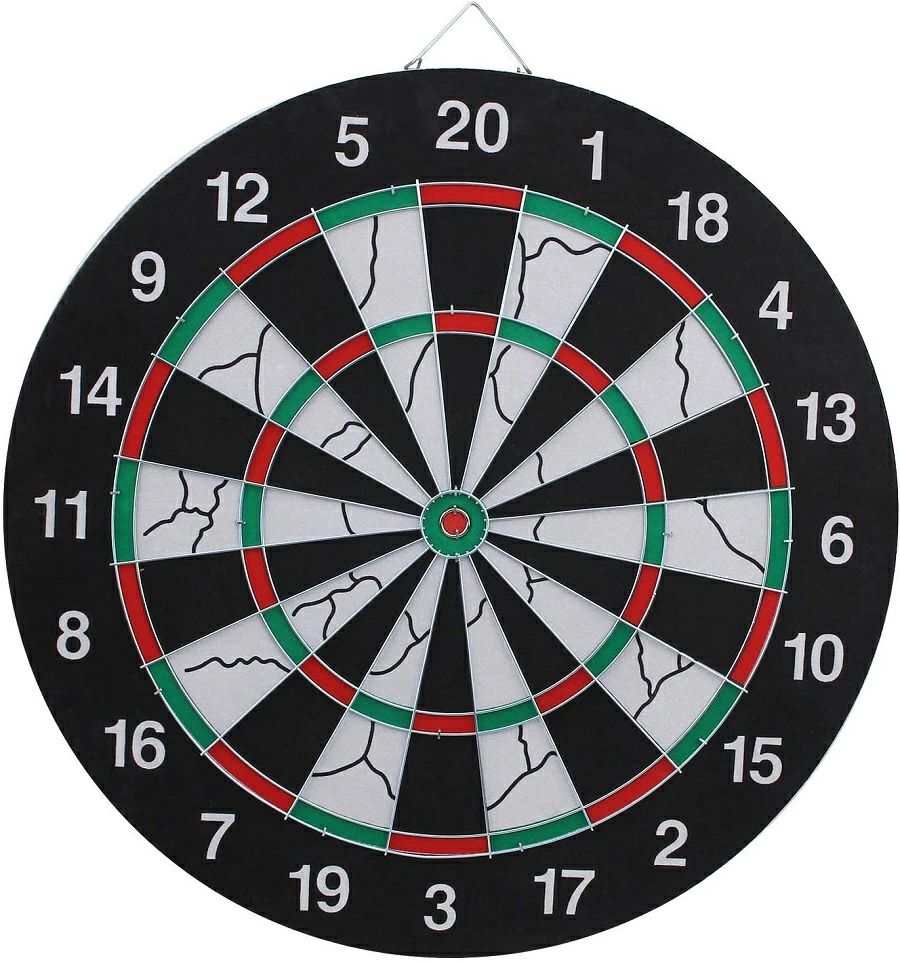 ダーツボード ハードボード 矢12本入り 18インチ パーティーゲーム 家庭用ソフトダーツ ボード ハード..