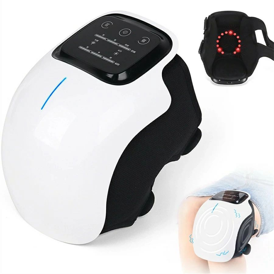 マッサージ機器フットマッサージャーワイヤレス赤色光加熱振動膝関節膝マッサージ器電動膝サポーター膝..