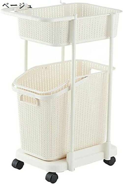 家庭用バスルーム シンプル収納棚 ランドリーバスケット スリム キャスター付き 洗濯かご ランドリーラック 組立式 浴室 収納 大容量 洗濯カゴ ランドリーボックス 浴室収納 洗濯物入れ おしゃれ 脱衣カゴ 風呂 おもちゃ 衣類 収納バスケット キッチン棚 フ