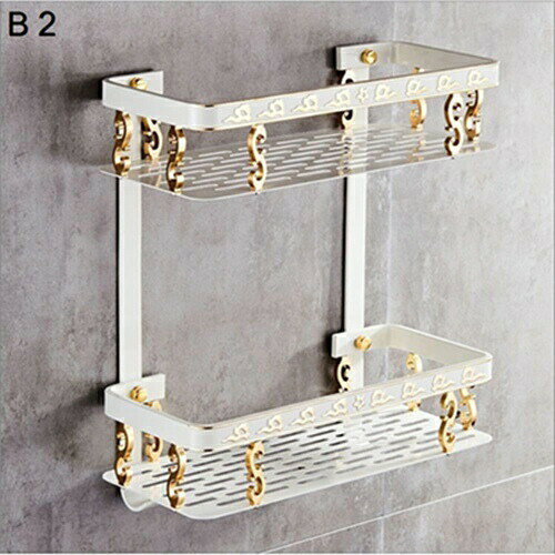 浴室用ラック 洗面所ラック 収納ラック お風呂の壁に シャワーラック キッチンラック 壁掛けラック 風..