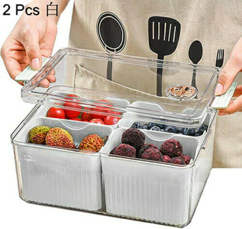 冷蔵庫 収納ラック 収納 ケース 仕切り 省スペース キッチン用品 料理保存 トレー 引き出し使い 整理ボ..