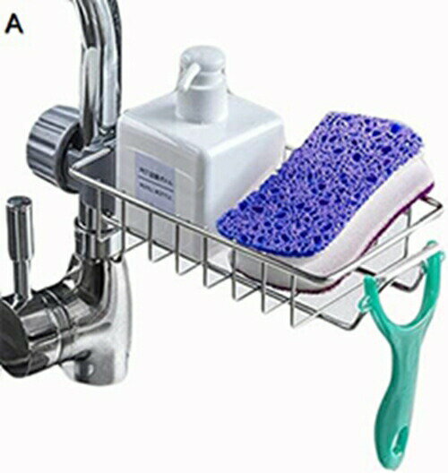 スポンジ置き スポンジ たわし入れ置き スポンジホルダー 石鹸置き 水切りかご 石鹸ケース 高さ調節ス..