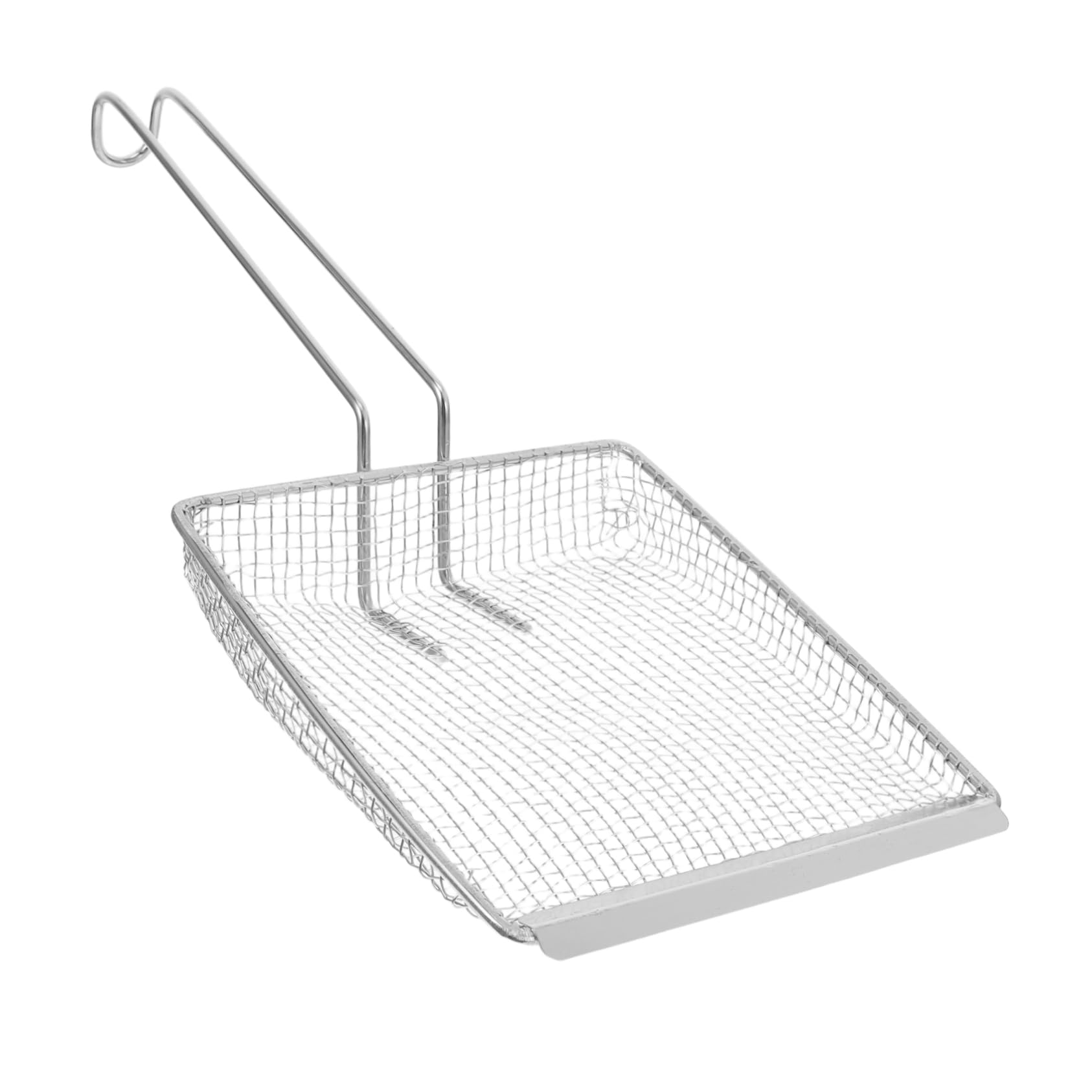 フライドポテトスキマースプーン：ステンレススチール製オイルストレーナー、細かいメッシュのフライド..