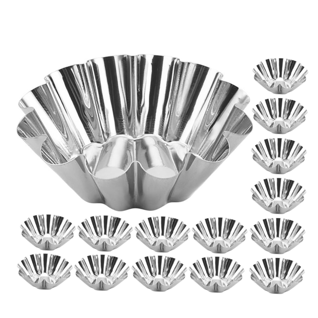 20個 焼き型 チョコレートフォンダン型 エッグタルトケーキ型 卵型