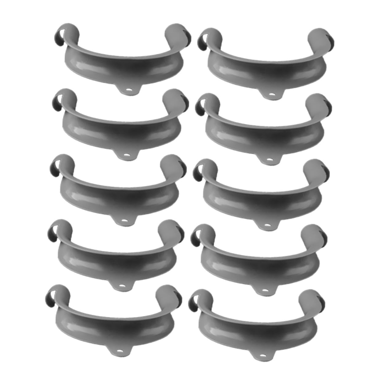 10個 洗濯機排水ホースホルダー 字型ドレンホースガイド 簡単取り付け 防水設計 しっかり固定 薄型管対..