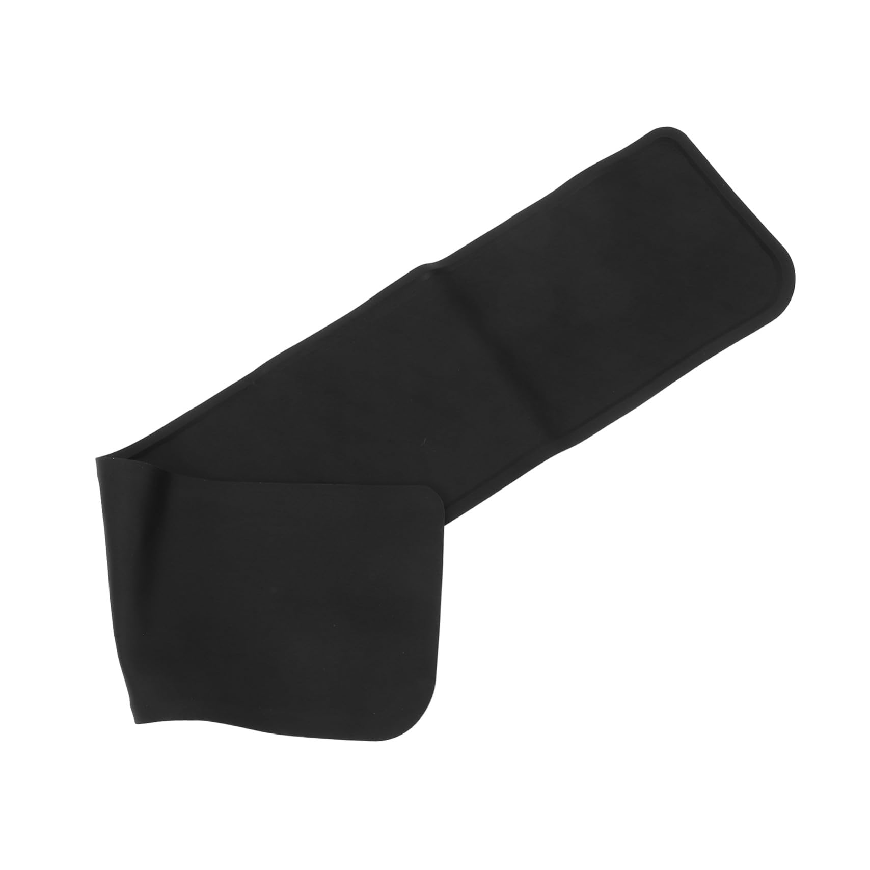 冷蔵庫下用シリコン防滴マット 滑り止め床保護トレイ 黒色 モダン