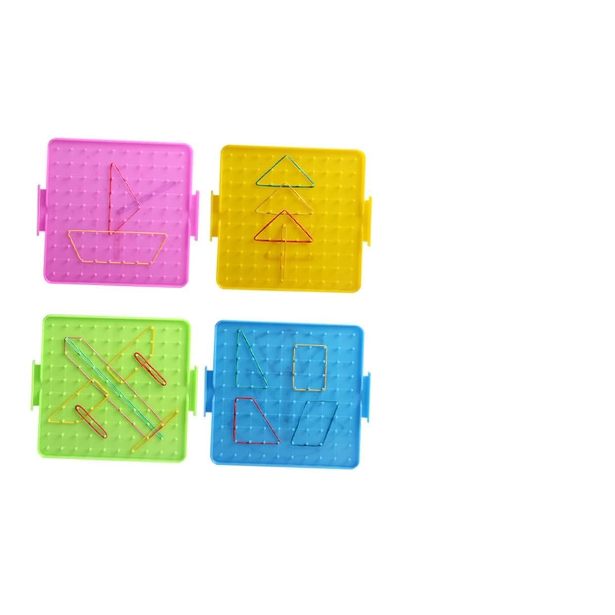 小学校算学習用環境 ネイルボード両面釘面 ゴムバンド付 教具教具学生向け教材 学理解促進デモツール