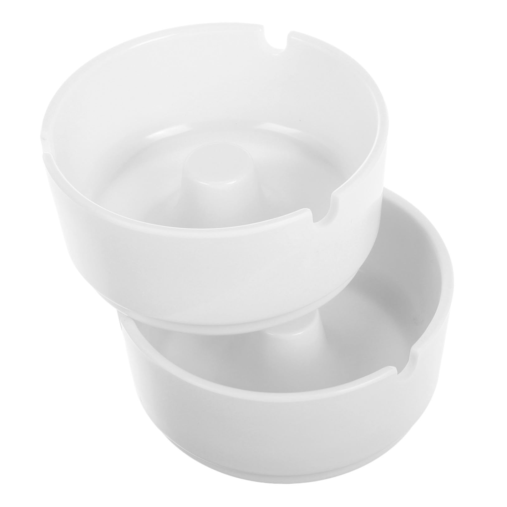 2個 防摔耐衝撃ミニ灰皿 滑り止め付き 丸型密胺製 室内外対応 テーブル用 ホームオフィスホテル向け 簡..