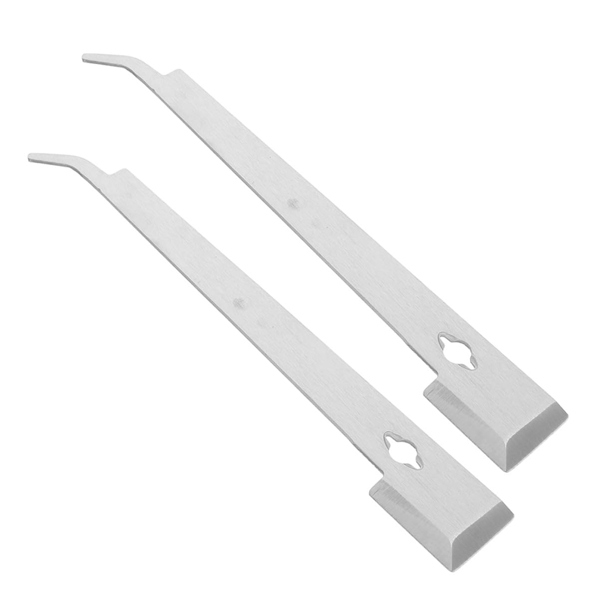 2個 多機能ステンレス製ハンドヘルドスクレーパー 蜂の巣フレーム用養蜂用ツール プロポリス ミツロウ..