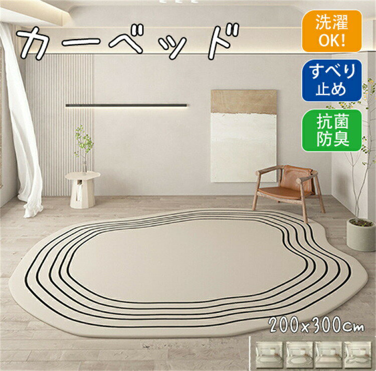 北欧風ラグ 洗える カーペット 200×300 ラグマット 滑り止め 絨毯 マット おしゃれ リビング ラグカーペット 床暖房対応 じゅうたん オールシーズン 冬 夏 ウォッシャブル リビング ふわふわ 高級感 0.5畳 1畳 2畳 3畳 子供部屋 寝室 ペット 韓国 インテリア