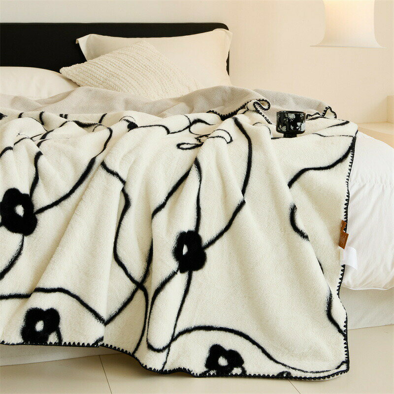 もこもこ毛布 2枚合わせ 毛布 ブランケット シングル ダブル ハーフ ひざ掛け 掛け毛布 ふわふわ モコ..