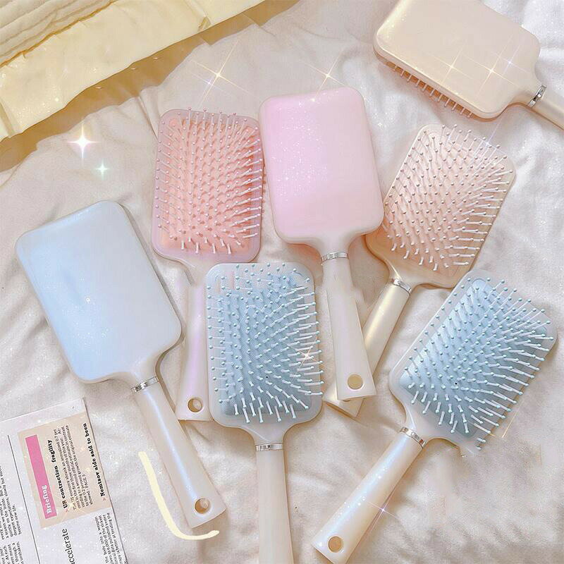 ヘアブラシ くし ブラシ 絡まない 頭皮マッサージ ヘアケア パドルブラシ サラサラ 贈り物 プレゼント ..