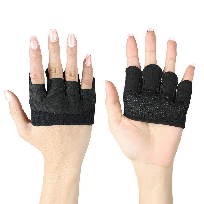 トレーニンググローブ レディース 女性用 滑り止め付き 指なし 筋トレ ヨガ ダンベル ジム ウエイトト..