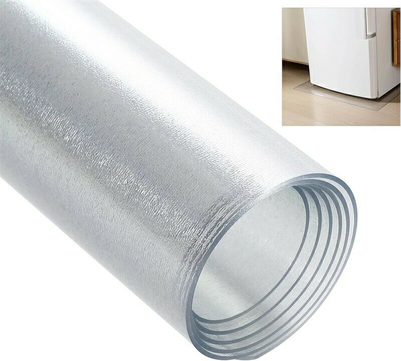 冷蔵庫 マット PVC キズ防止 凹み防止 床保護シート 53*62cm 厚さ2.0mm 透明 傷防止マット 滑り止め 床暖房対応