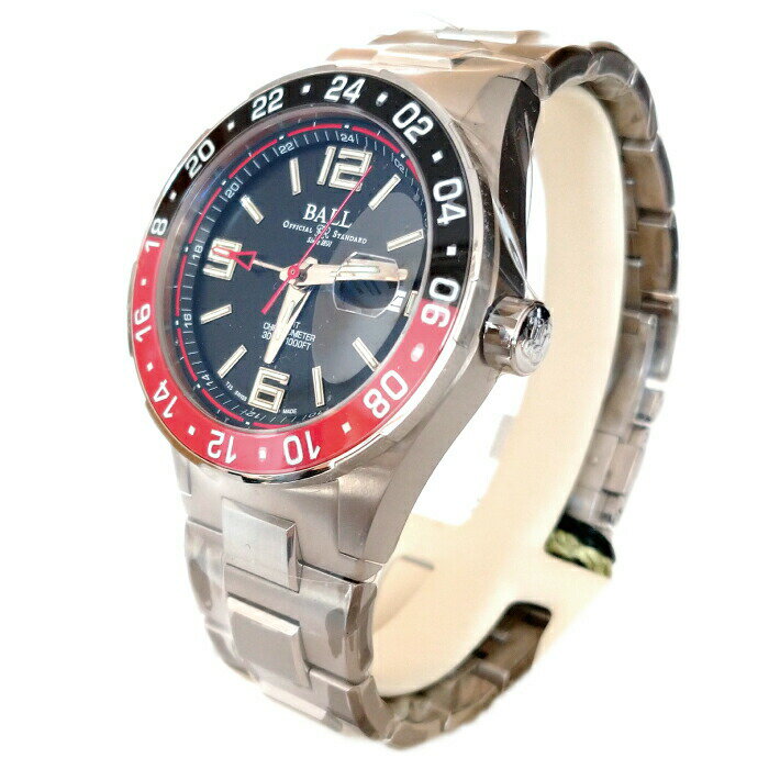 ★2000円クーポン配布中★【最大60回無金利ローンok】BALL Watch Road Master PILOT GMT DG3038A-S1CJ-BKボールウォッチ ロードマスター パイロットGMT 黒赤ベゼル［機械式自動巻き 腕時計 メンズ 男性 ギフト ラッピング無料] 2