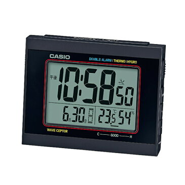 【最大5000円クーポン】贈り物にもおすすめ!新品・正規 CASIO G-SHOCKデザイン置時計 DQD-5000J-1JF WAVECEPTOR 温度計 湿度計 目覚まし ダブルアラーム ブルーLEDライト カシオ