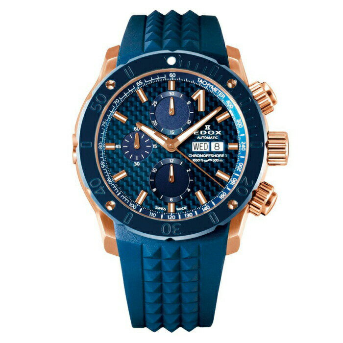【2000円クーポン配布中】【60回無金利ローンok】世界限定150本 EDOX CHRONOFFSHORE-1 CHRONOGRAPH AUTOMATIC 01122-37RBU35-BUIR3エドックス クロノオフショアワン クロノグラフ オートマティック[防水 時計 メンズ 機械式自動巻]