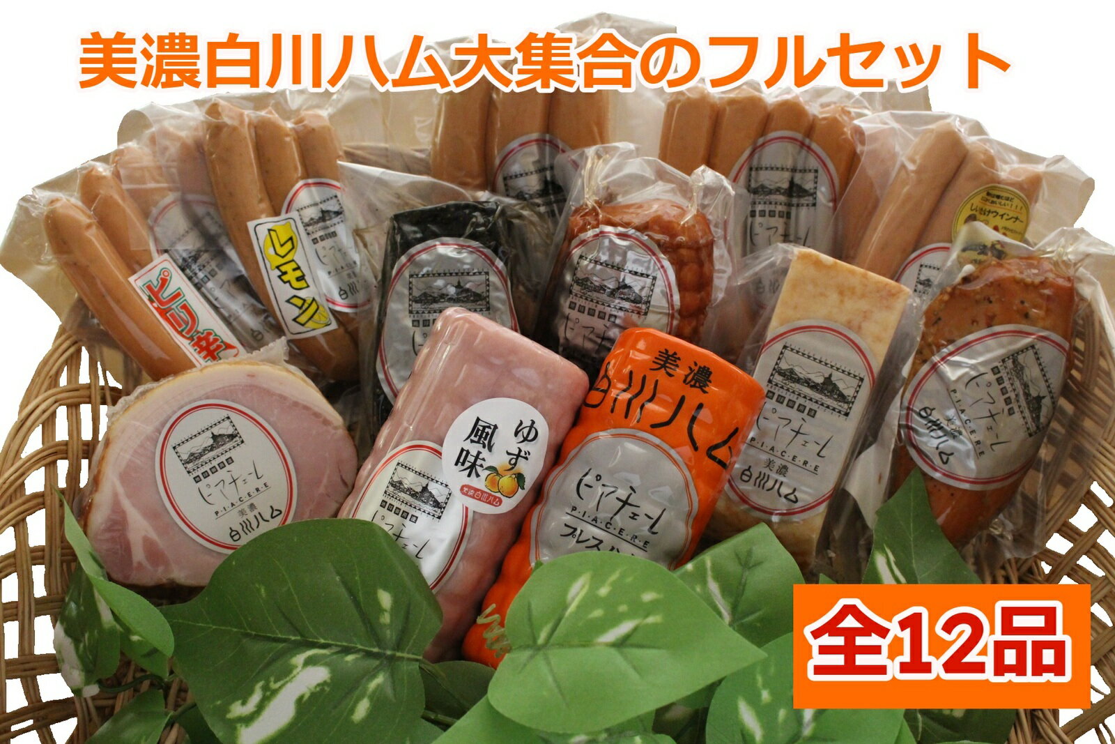 道の駅 美濃白川ハム大集合のフルセット(全12品)【クール便発送限定】