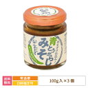 【母の日】【福島県】青とうがらしみそ 100g入り×3個 * 送料無料 宝来屋 からし味噌 辛みそ おつまみ ご飯のおとも 調味料 万能調味料
