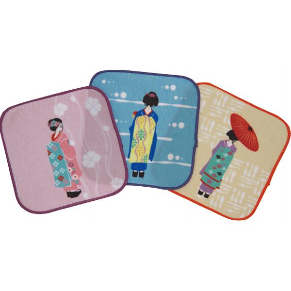 おしゃれミニタオル3枚セット まいこ (メール便)