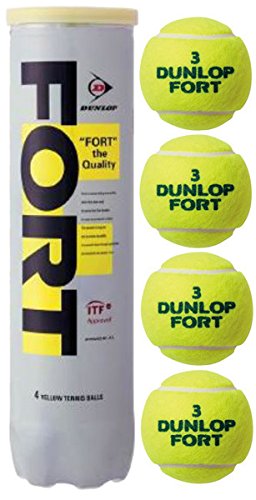 DUNLOP(ダンロップ) プレッシャーライズド FORT(フォート)[4個入]1箱(30缶/120球)テニスボール