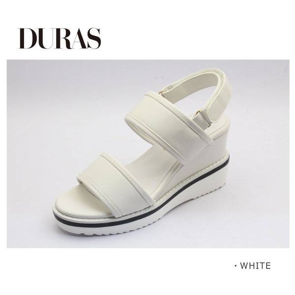 DURAS デュラス レディース サンダル バックストラップ DR 9031 厚底 靴 黒 白 ブラック ホワイト 3